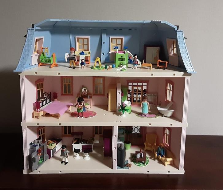 PLaymobl groot herenhuis en 6 extra sets, Kinderen en Baby's, Speelgoed | Playmobil, Zo goed als nieuw, Complete set, Ophalen of Verzenden