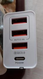 Oplader met kabel, Audio, Tv en Foto, Opladers, Ophalen of Verzenden, Nieuw