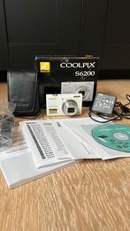 Nikon Coolpix S6200 Fototoestel Wit Compleet, Audio, Tv en Foto, Ophalen of Verzenden, Zo goed als nieuw, Nikon