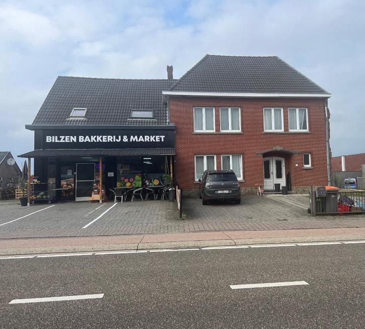Handelspand + woning te koop, Immo, Huizen en Appartementen te koop, Provincie Limburg, 200 tot 500 m², Woning met bedrijfsruimte