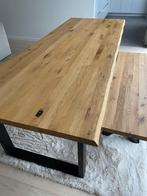 Eettafel met zitbank, Huis en Inrichting, Tafels | Eettafels, Ophalen, Eikenhout, 200 cm of meer, 50 tot 100 cm