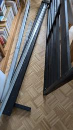 TARVA Bedframe, zwart gebeitst, 160x200 cm, Huis en Inrichting, Ophalen, Zwart, Tweepersoons, Zo goed als nieuw