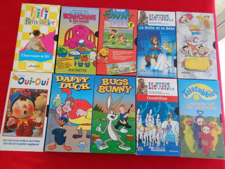 Cassette Vidéo Enfant X 10 pièces. N 5, Cd's en Dvd's, VHS | Kinderen en Jeugd, Gebruikt, Tekenfilms en Animatie, Ophalen of Verzenden
