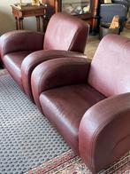 Leren zetels 2 stuks, Ophalen, Gebruikt, Minder dan 150 cm, Leer