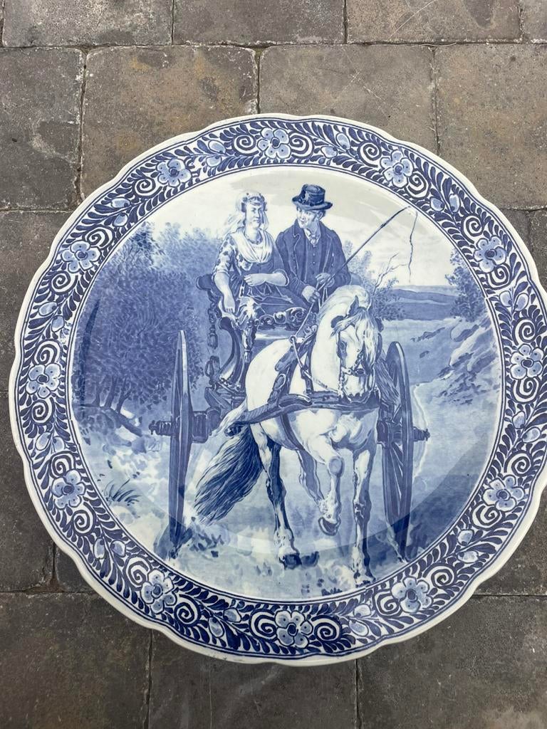 Grande assiette décorative Delfts, Enlèvement ou Envoi