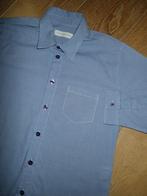 Filou & Friends blauw-wit hemd (140), Jongen, Ophalen of Verzenden, Zo goed als nieuw, Overhemd of Blouse