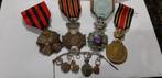 Unieke set medailles van een Leopold 2 veteraan + miniaturen, Enlèvement ou Envoi