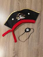 Kinder  piratenhoed en ooglap, Ophalen of Verzenden, Gebruikt, 122 t/m 128, Jongen of Meisje
