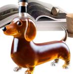 Prachtige glazen Whisky karaf Tekkel (320ml), Ophalen of Verzenden, Nieuw