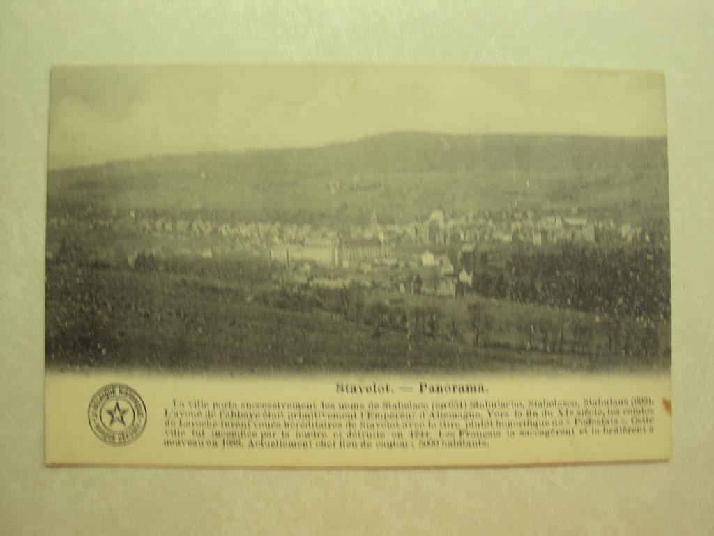 49134 - STAVELOT - PANORAMA, Collections, Cartes postales | Belgique, Enlèvement ou Envoi
