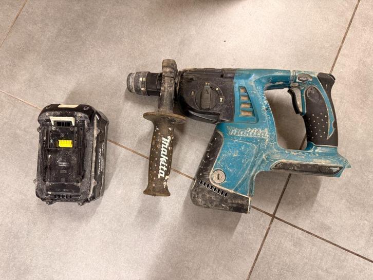Makita Boorhamer 36V met accu, Doe-het-zelf en Bouw, Gereedschap | Boormachines, Gebruikt, Boor- en/of Breekhamer, Klopboormechanisme