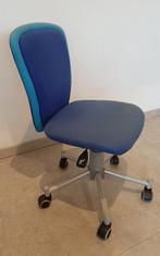 FLEXA - chaise de bureau à roulettes (sur verin) - bleue, Blauw, Gebruikt, Bureaustoel, Ophalen