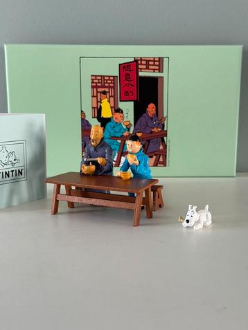 Lunchscène met blauwe lotus - Moulinsart beschikbaar voor biedingen