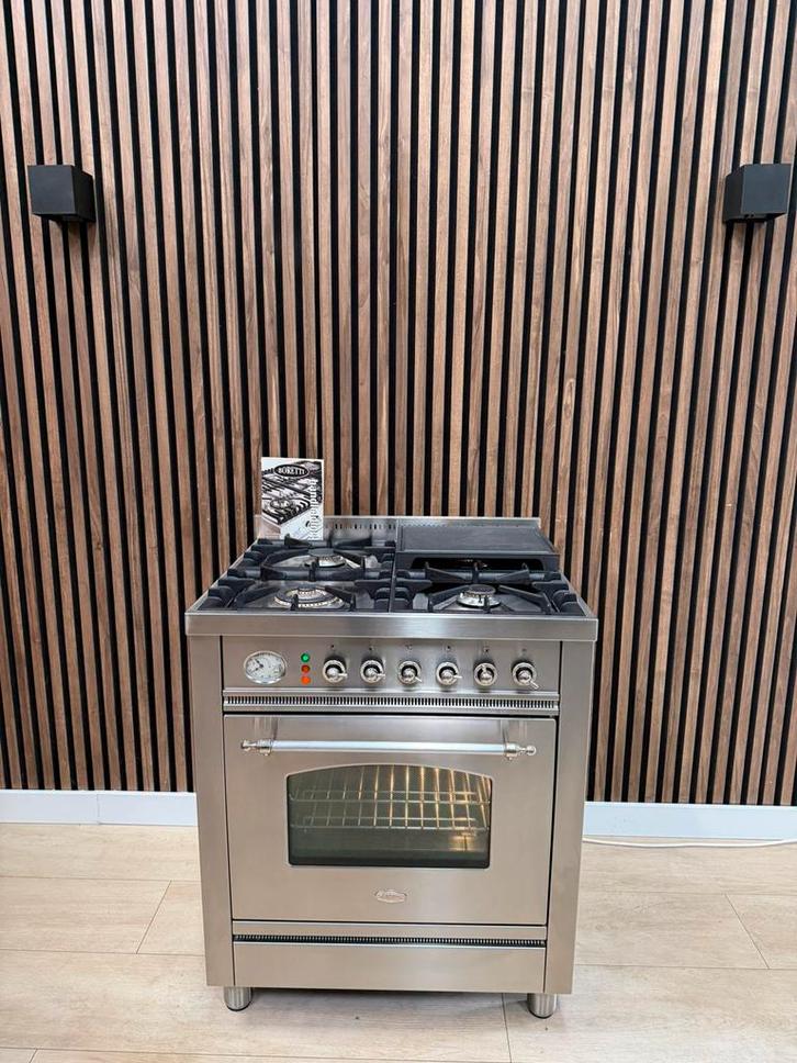 ZGAN Rvs Boretti Fornuis 70 cm breed (Gratis bezorgen), Tuin en Terras, Pizzaovens, Zo goed als nieuw, Ophalen of Verzenden