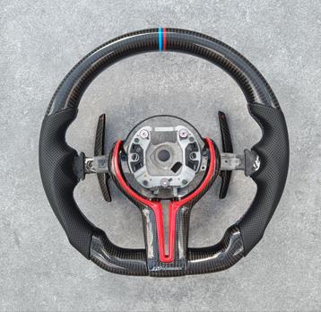 Volant sport en carbone pour BMW série 1 2 3 4 6 Nouveau