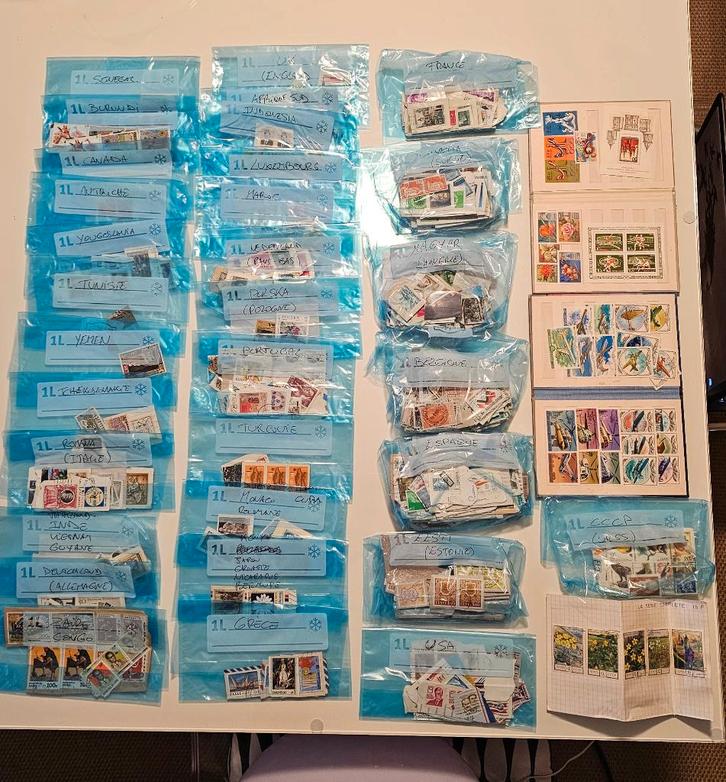 Collection de timbres "All world", Timbres & Monnaies, Timbres | Timbres thématiques, Affranchi, Enlèvement