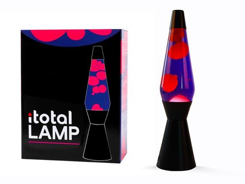 I-Total lavalamp paars-roze raket demonstratiemodel verzendi, Huis en Inrichting, Woonaccessoires | Overige, Zo goed als nieuw