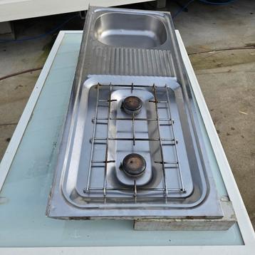 Kookfornuis spoelbak Keukenblok caravan motorhome wisselstuk beschikbaar voor biedingen