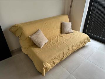 Canapé-lit 2 places Laredoute jaune clair, Autres couleurs, 210 cm, Comme neuf, Enlèvement
