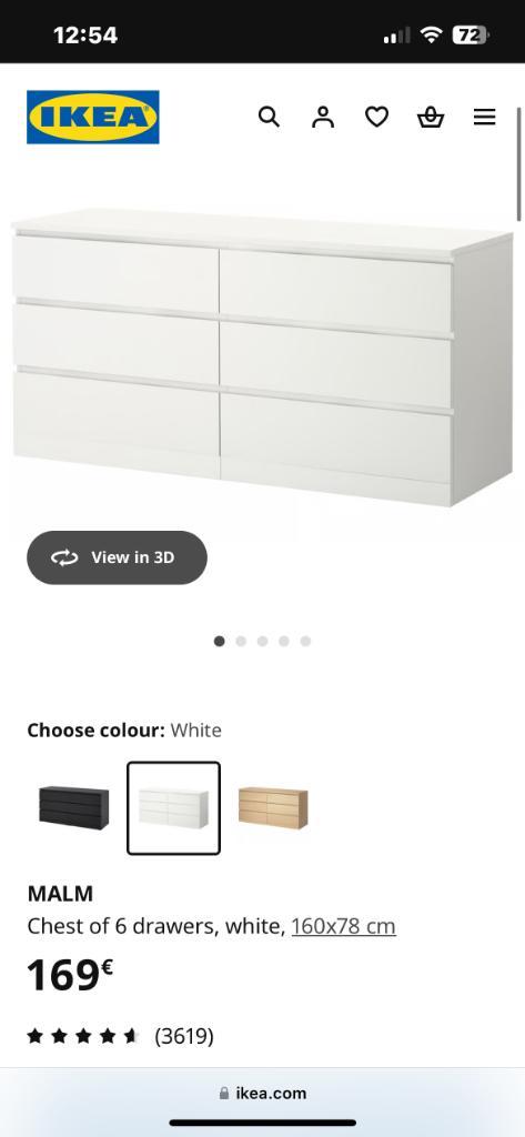 Ladekast, Huis en Inrichting, Kasten | Ladekasten, Zo goed als nieuw, Minder dan 100 cm, 150 tot 200 cm, 25 tot 50 cm, Overige materialen