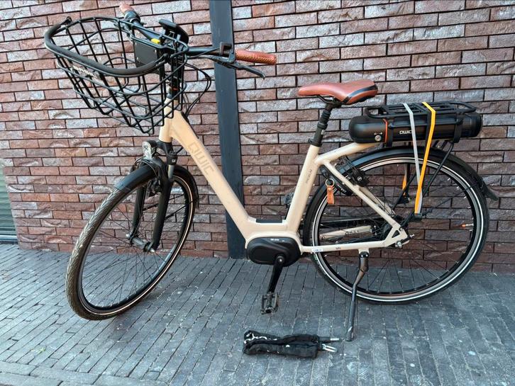 Qwic MN7 elektrische damesfiets met NIEUWE batterij en lader, Fietsen en Brommers, Elektrische fietsen, Zo goed als nieuw, Qwic