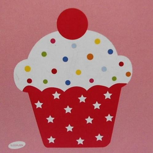 Bedankje - Naamkaartjes cupcake rood - 20 stuks voor 2€ !!!, Kinderen en Baby's, Kraamcadeaus en Geboorteborden, Nieuw, Kraamcadeau