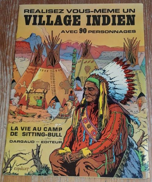 Realisez vous-même un village indien 1977 Gilles Chaillet, Verzamelen, Stripfiguren, Zo goed als nieuw, Boek of Spel, Overige figuren