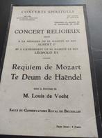 Religieuze concert Koning Albert 1 en Koning Leopold 3, Verzamelen, Ophalen of Verzenden