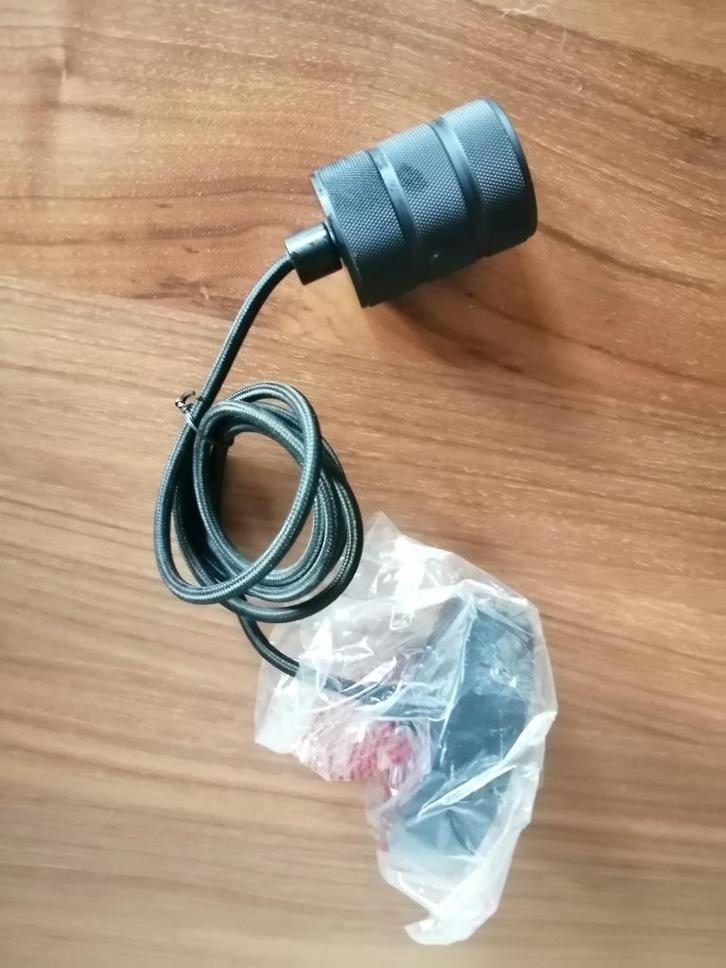 Pendel zwart 1,5 m - merk Ectron, Huis en Inrichting, Lampen | Overige, Nieuw, Ophalen