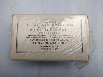 US Army Large First Aid Dressing Carlisle model beschikbaar voor biedingen