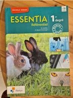 Livre scolaire biologie ESSENTIA RÉFÉRENTIEL 1ER DEGRÉ, Livres, Enlèvement, Utilisé, Biologie