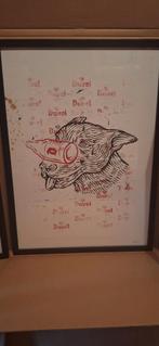 Duvel Hond Litho, Ophalen, Nieuw, Reclamebord, Plaat of Schild, Duvel