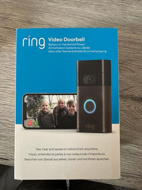 Sonnette ring, Huis en Inrichting, Deurbellen, Gebruikt, Draadloos, Bewegingsdetectiesensor, Compatibel met smartphone, Ingebouwde camera