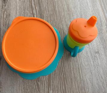 Bouteille d'eau et assiette Tupperware, Enlèvement, Utilisé