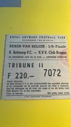 Ticket Antwerp FC Club Brugge 28/12/75 Beker van België, Verzenden