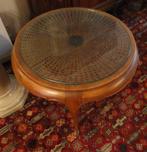 vintage houten salontafeltje, Huis en Inrichting, Ophalen, Gebruikt, Rond, 75 cm of meer