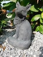 Tuindecoratie vos stenen beeld, vos dierfiguren vos tuinbeel, Tuin en Terras, Ophalen of Verzenden, Steen, Dierenbeeld