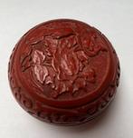 Antique Chinese lacquer red jewelry box, Verzenden