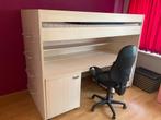 Hoogslaper met bureel, Huis en Inrichting, Slaapkamer | Stapelbedden en Hoogslapers, Ophalen, Hoogslaper, Eenpersoons, 210 cm