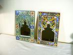 Twee Marokkaanse spiegels, Huis en Inrichting, Minder dan 50 cm, Ophalen of Verzenden, Zo goed als nieuw, Minder dan 100 cm