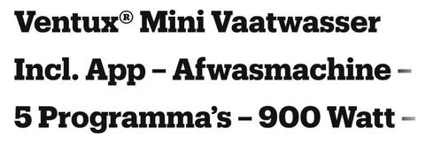 VENTUX MINIVAATWASSER, Caravans en Kamperen, Caravanaccessoires, Zo goed als nieuw, Ophalen