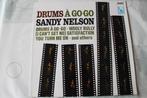 Sandy Nelson -lp- drums a gogo, Ophalen of Verzenden, Drum and bass, Zo goed als nieuw, 12 inch
