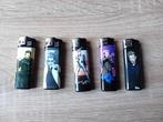 Johnny Hallyday set van 5 aanstekers (lot n 1), Verzenden, Nieuw, Aansteker