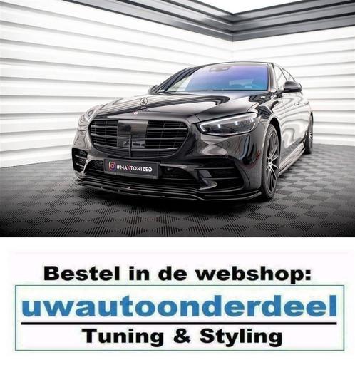 Maxton Design Spoiler Splitter Lip Voor MB S Klasse AMG Line, Auto diversen, Tuning en Styling, Verzenden