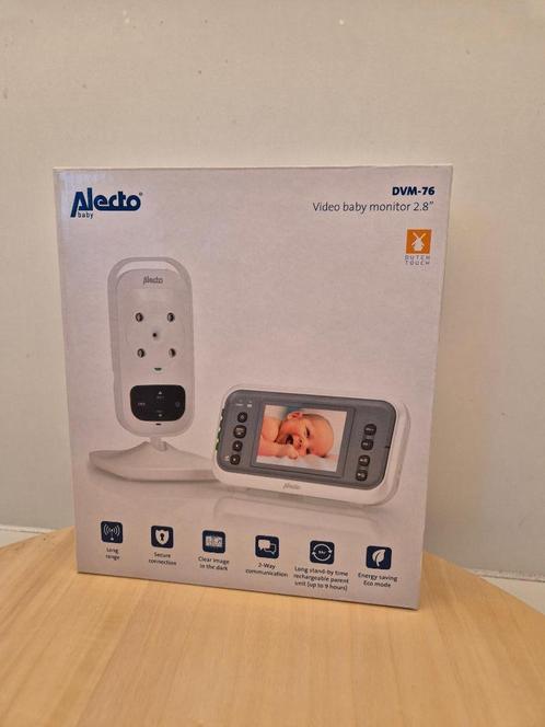 Alecto DVM-76 - Babyfoon met camera - 2.8" Scherm - Wit, Kinderen en Baby's, Babyfoons, Zo goed als nieuw, 250 meter of meer, Camera