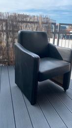 Fauteuil en cuir, à roulette en bas, Ophalen, Gebruikt, Minder dan 75 cm, Leer