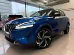 Nissan Qashqai 1.5 DIG-T e-Power Tekna Plus - Full option -, Auto's, Blauw, Leder, Bedrijf, 5 zetels