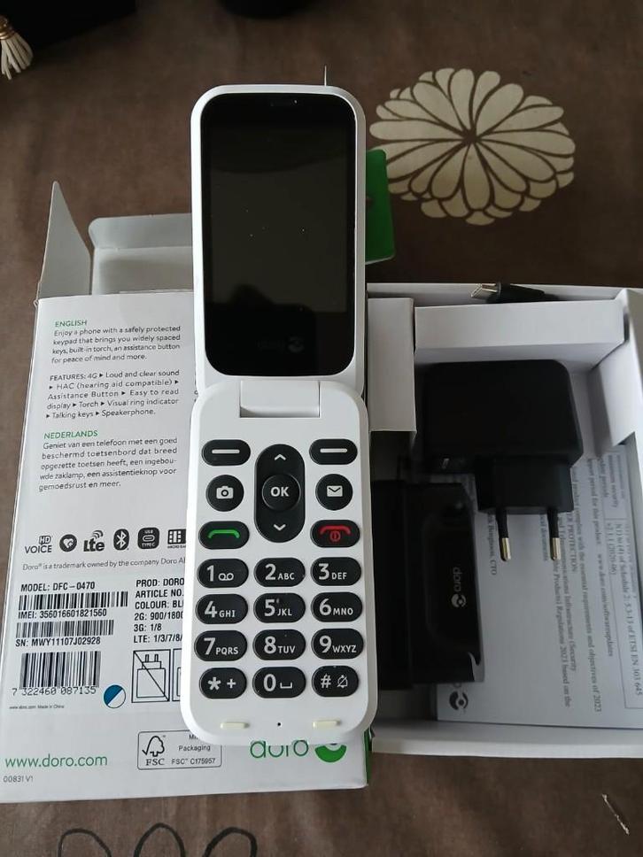 SENIOR GSM, Telecommunicatie, Mobiele telefoons | Overige merken, Zo goed als nieuw, Zonder abonnement, Zonder simlock, Inklapmodel