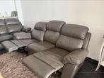 Fauteuil relax en cuir, Ophalen, Gebruikt, Leer
