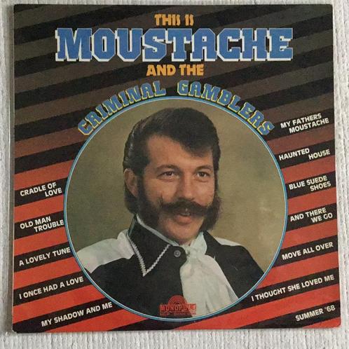 Elpee Moustache - This Is Moustache And The Criminel Gambler, Cd's en Dvd's, Vinyl | Country en Western, Zo goed als nieuw, Ophalen of Verzenden